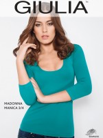 GIULIA футболка MAGLIA SCOLLO MADONNA MANICA 3/4