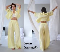 MY Пижамные брюки жен. из муслина Б305