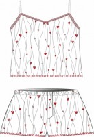 MELADO ПИЖАМА ЖЕНСКАЯ Любовь 6719W-80163.1S-095
