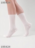 CLEVER Носки жен.Д5576 ажур хл+эл
