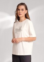 CLEVER Футболка жен. 156702/193иэ_п Глянец