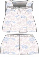 MELADO ПИЖАМА ЖЕНСКАЯ Вуаль 6705W-80160.1S-057