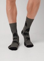 CLEVER Носки муж.К6601 сувенир хл+эл